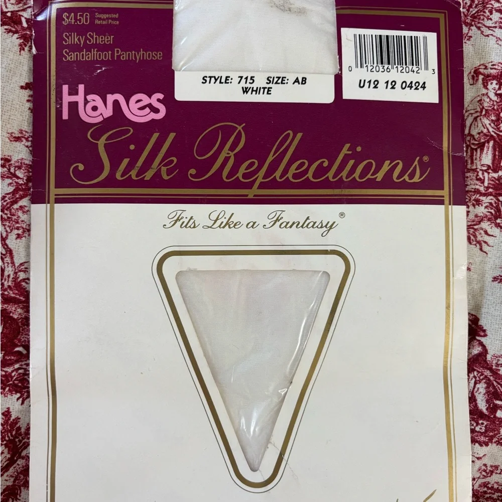 Hanes Silk Reflections White Pantyhose